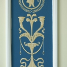 Орнаментальное панно, имитирующее ткань XVIII в.