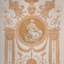 Орнаментальное панно с барельефом в стиле ампир