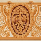 Орнаментальное панно с барельефом в стиле ампир